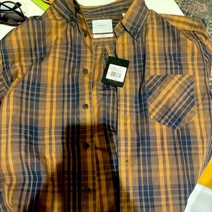 New with Tags Billy Reid Plaid Button Down NWT